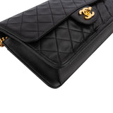 Chanel Quilted Lambskin 24K Gold Single Flap Crossbody Bag