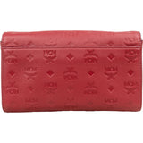MCM Visetos Monogram Embossed Leather Millie Flap Crossbody Bag