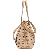MCM Monogram Visetos Shopper Tote Shoulder Bag