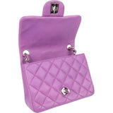 Chanel Quilted Lambskin Small Rectangular Single Flap Crossbody Bag