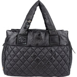 Chanel Quilted Nylon Coco Cocoon Tote Handbag - vintageandkickz