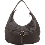 Gucci Pebbled Leather Interlocking G Hobo Shoulder Bag