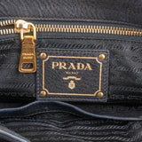 Prada Vitello Daino Push Lock Satchel Handbag