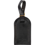 Louis Vuitton Black Noir Leather Luggage Tag