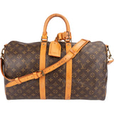 Louis Vuitton Monogram Canvas Keepall 45 Bandoulière Travel Bag
