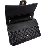 Chanel Quilted Lambskin Maxi Double Flap Crossbody Bag