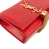 Saint Laurent Red Leather Kate Chain Crossbody Bag xx maße - vintageandkickz