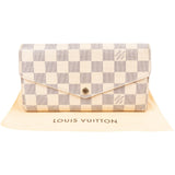 Louis Vuitton Monogram Damier Azur Canvas Sarah Wallet