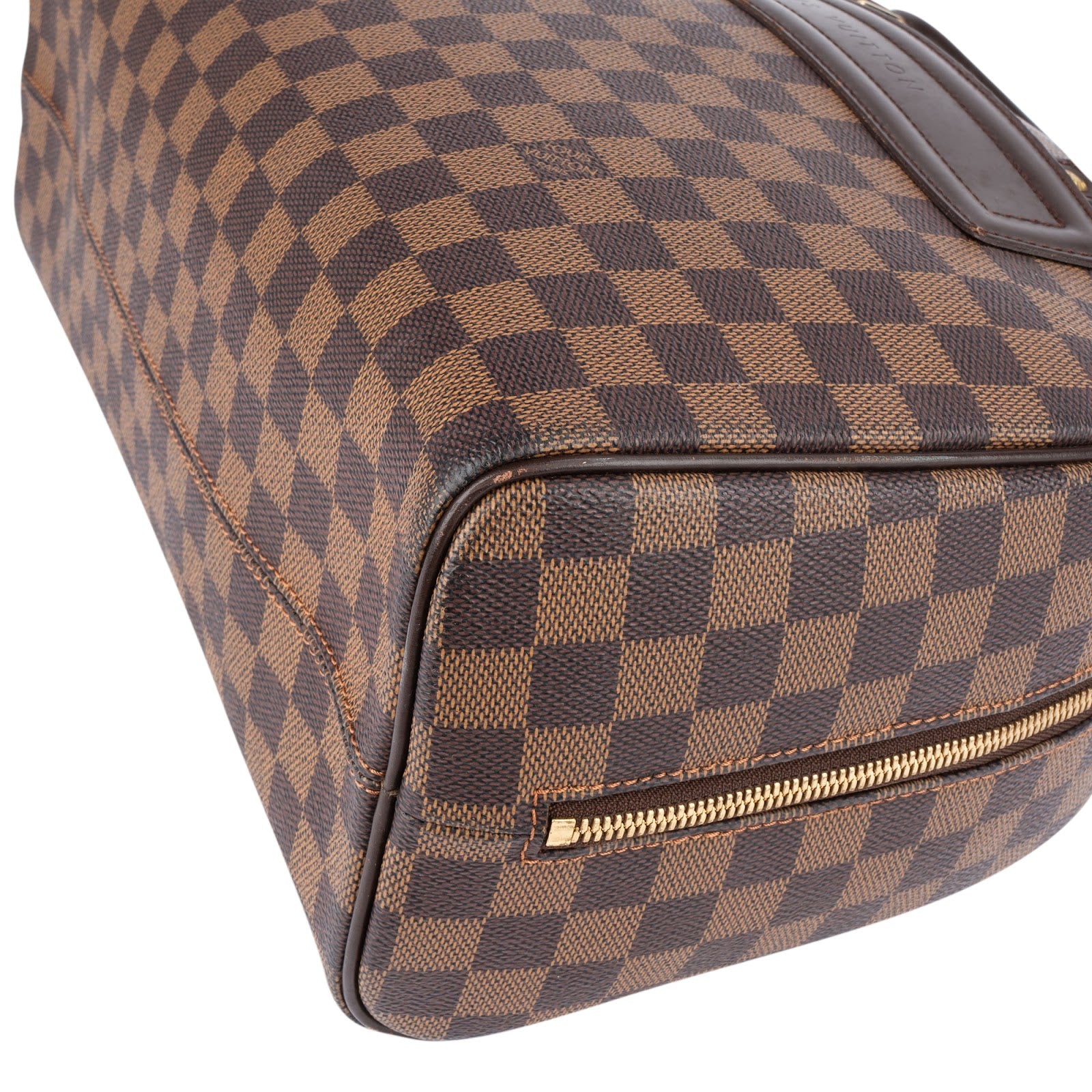 [🔄️B23 / F47] Louis Vuitton Monogram Damier Ebene Canvas Rivington PM Handbag - vintageandkickz