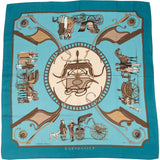 Hermès Carrossier Silk 90 Tuch Scarf