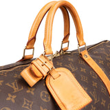 Louis Vuitton Monogram Canvas Keepall 55 Bandoulière Travel Bag
