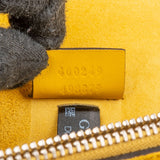 Gucci Monogram GG Supreme Canvas Suede Crystal Embellished Velvet Ribbon Dionysus Shoulder Bag