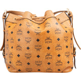 MCM Monogram Visetos Drawstring Bucket Crossbody Bag