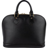 Louis Vuitton Noir Epi Leather Alma PM Handbag