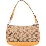 Coach Signature Monogram Pochette Handbag
