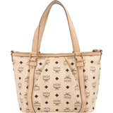 MCM Monogram Visetos Satchel Handbag