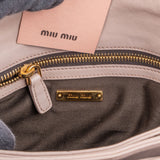 Miu Miu Quilted Nappa Leather Studded Turnlock Shoulder Bag