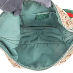 [🔄️B09 / F12] Gucci Monogram GG Canvas Web Pochette Shoulder Bag - vintageandkickz