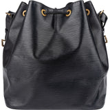 Louis Vuitton Noir Epi Leather Sac Noé Petit Shoulder Bag