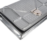 Christian Dior Metallic Patent Leather Diorama Flap Crossbody Bag