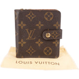 Louis Vuitton Monogram Canvas Compact Zip Wallet