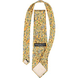 Salvatore Ferragamo Bird Floral Print Silk Tie Krawatte