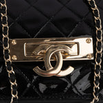 Chanel Quilted Patent Leather CC Crossbody Bag - vintageandkickz