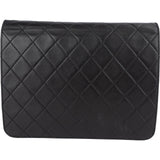 Chanel Quilted Lambskin CC Single Flap Shoulder Bag