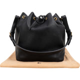Louis Vuitton Noir Epi Leather Sac Noé Petit Shoulder Bag