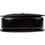 Gucci Black Leather Pony Hair New Bamboo Top Handle Crossbody Bag