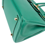 Hermès Vert Vertigo Epsom Leather Gold Birkin 30 Handbag