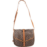 Louis Vuitton Monogram Canvas Saumur 35 Crossbody Bag