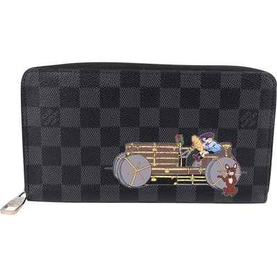 Louis Vuitton Damier Graphite Ilustre Race Car Zippy Organizer Wallet