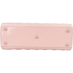 Christian Dior Quilted Patent Leather Lady Dior Handbag xx neuwertig - vintageandkickz