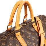 Louis Vuitton Monogram Canvas Keepall 55 Bandoulière Travel Bag