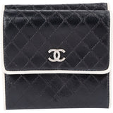 Chanel Quilted Caviar Leather Bifold Compact Wallet