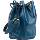 Louis Vuitton Blue Epi Leather Sac Noé Petit Shoulder Bag