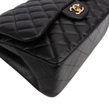 Chanel Quilted Lambskin Jumbo Double Flap Crossbody Bag