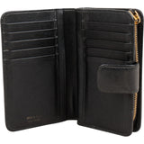 Prada Black Saffiano Leather Compact Wallet