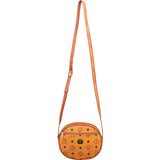 MCM Monogram Visetos Oval Crossbody Bag