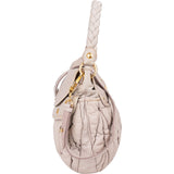 Miu Miu Matelassé Leather Coffer Hobo Shoulder Bag