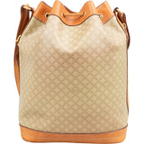 Celine Macadam Canvas Bucket Shoulder Bag