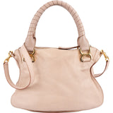 Chloé Grained Calfskin Marcie Satchel Handbag