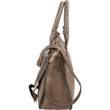Chloé Taupe Calfskin Marcie Saddle Handbag