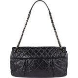 Chanel Quilted Lambskin Single Flap Crossbody Bag