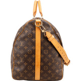 Louis Vuitton Monogram Canvas Keepall 60 Bandoulière Travel Bag