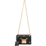 Gucci Grained Leather Padlock Bee Star Print Small Crossbody Bag