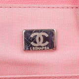 Chanel Canvas Pinstripe Baseball Bicolor Deauville Tote Shopper Shoulder Bag