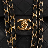Chanel Quilted Lambskin 24K Gold Medium Double Flap Shoulder Bag