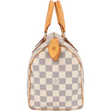Louis Vuitton Monogram Damier Azur Canvas Speedy 25 Handbag